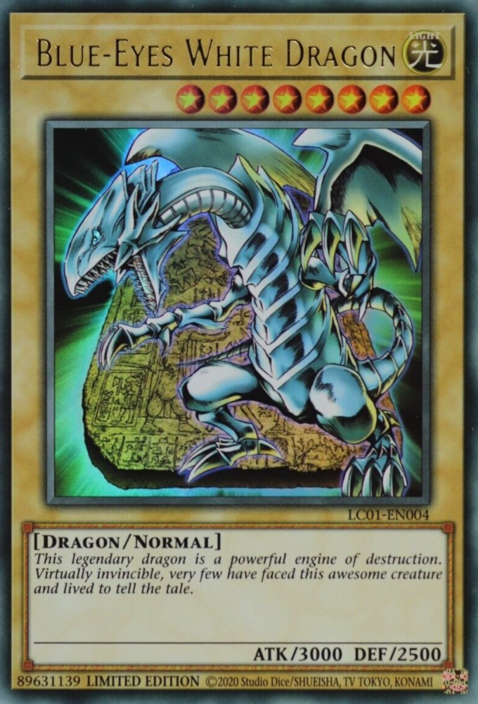 Dragón blanco de ojos azules (25.º aniversario) [LC01-EN004] Ultra raro 