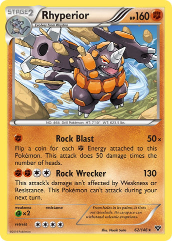 Rhyperior (62/146) (Cosmos Holo) (Exclusivo en blíster) [XY: Conjunto básico] 