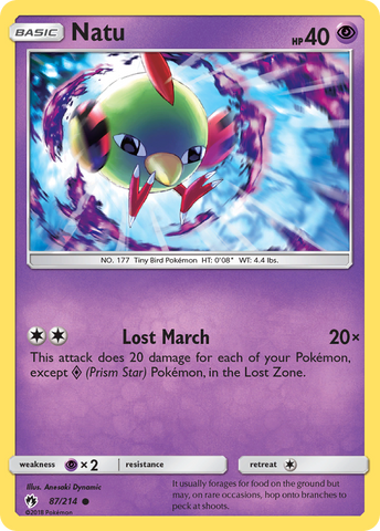 Natu (87/214) [Sol y Luna: Trueno perdido] 