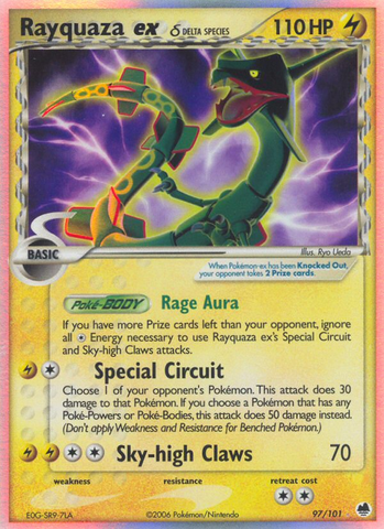 Rayquaza ex (97/101) (Especie Delta) [EX: Dragon Frontiers] 