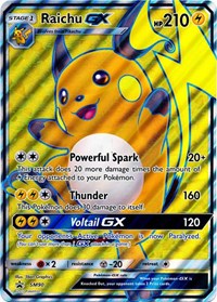Raichu GX (SM90) (Tarjeta Jumbo) [Sol y Luna: Promociones Black Star] 
