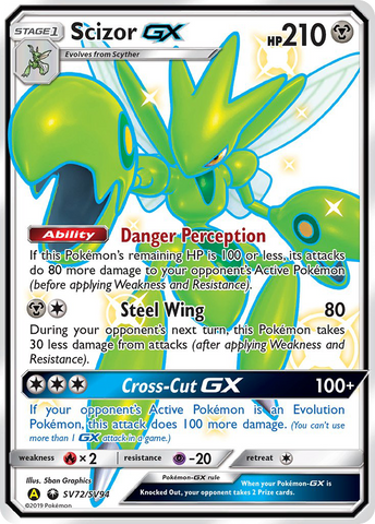Scizor GX (SV72/SV94) [Sol y Luna: Destinos Ocultos - Bóveda Brillante] 