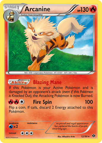 Arcanine (12/99) [Blanco y negro: Próximos destinos] 