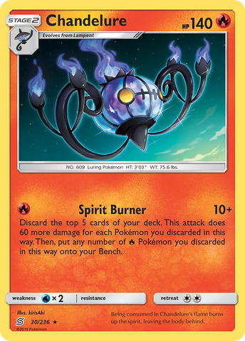 Chandelure (30/236) [Sol y Luna: Mentes unificadas] 