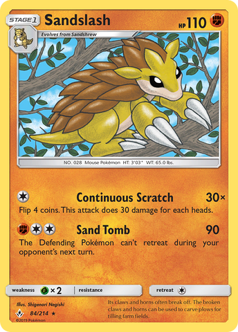 Sandslash (84/214) [Sol y Luna: Vínculos inquebrantables] 
