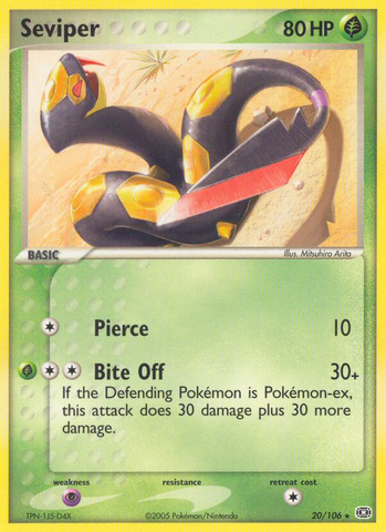 Seviper (20/106) [EX: Esmeralda] 