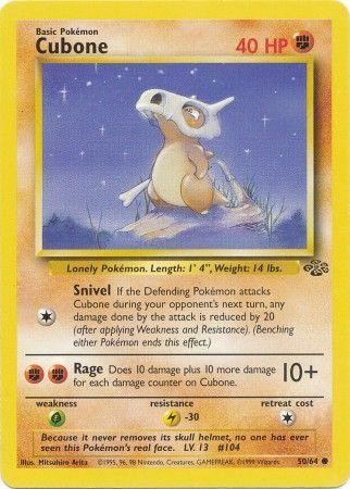 Cubone (50/64) [Selva ilimitada] 