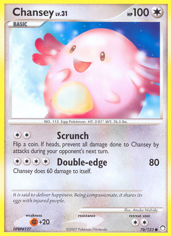 Chansey (76/123) [Diamante y perla: tesoros misteriosos] 