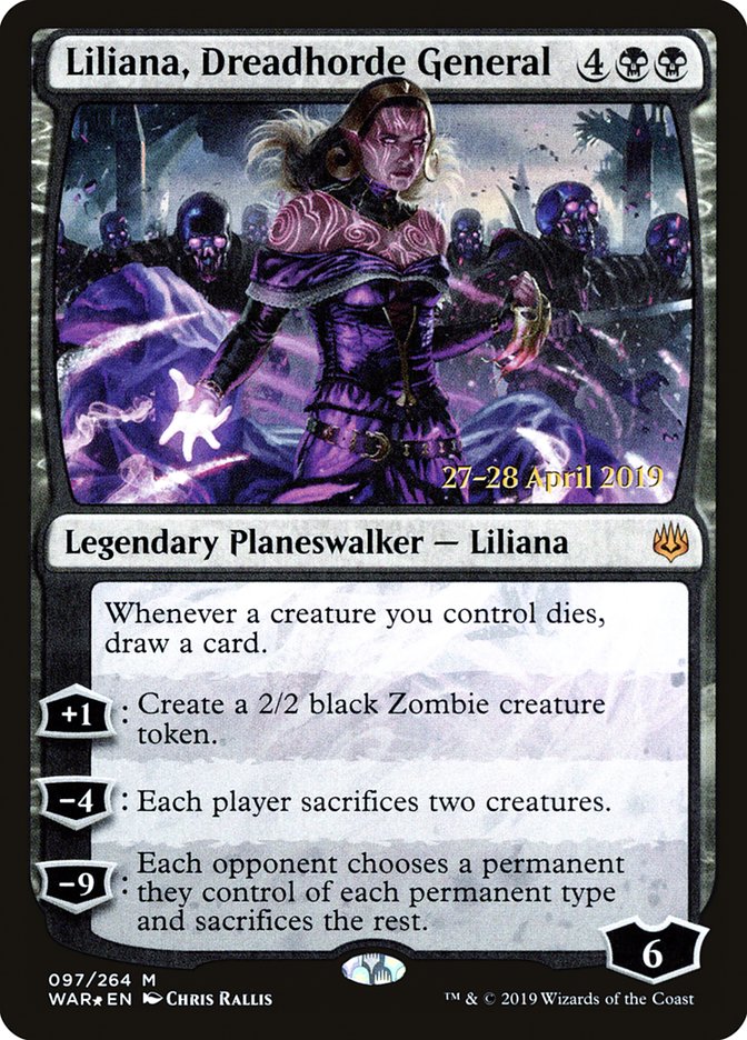 Liliana, general de Dreadhorde [Promociones de presentación de War of the Spark] 