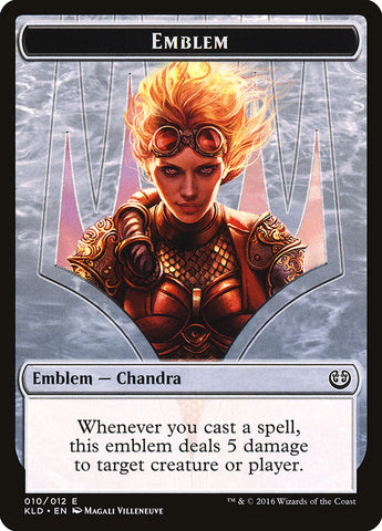 Chandra, emblema de la antorcha del desafío [Fichas Kaladesh] 