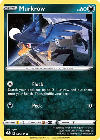 Murkrow (106/195) [Espada y escudo: Tempestad de plata] 