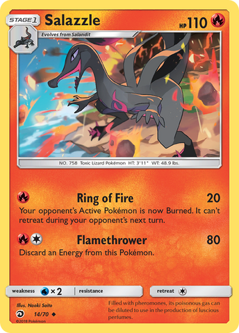 Salazzle (14/70) [Sol y Luna: Majestad del Dragón] 