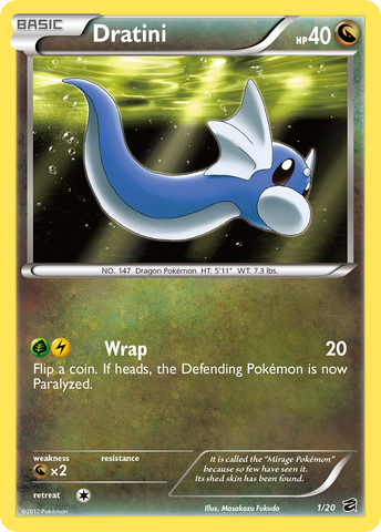 Dratini (1/20) [Blanco y negro: Dragon Vault] 