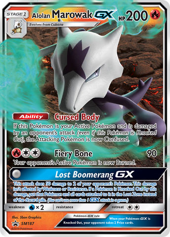 Alolan Marowak GX (SM187) [Sol y Luna: Promociones de Black Star] 