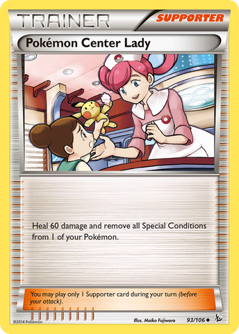 Dama del Centro Pokémon (93/106) [XY: Flashfire] 