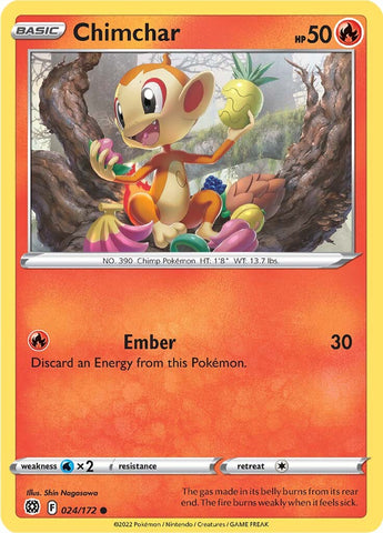 Chimchar (024/172) [Espada y escudo: Estrellas brillantes] 