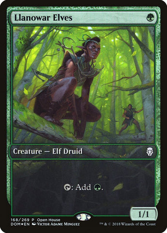Llanowar Elves (Casa Abierta) [Dominaria Promos] 