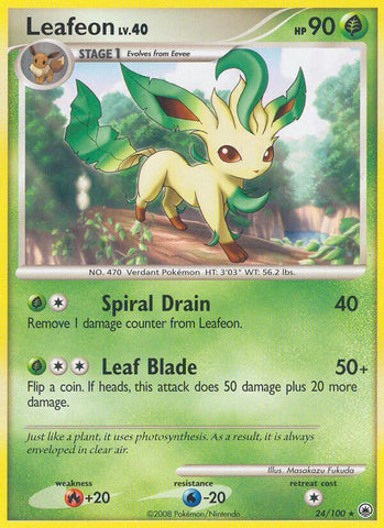 Leafeon (24/100) (Exclusivo de la baraja temática) [Diamond &amp; Pearl: Majestic Dawn] 