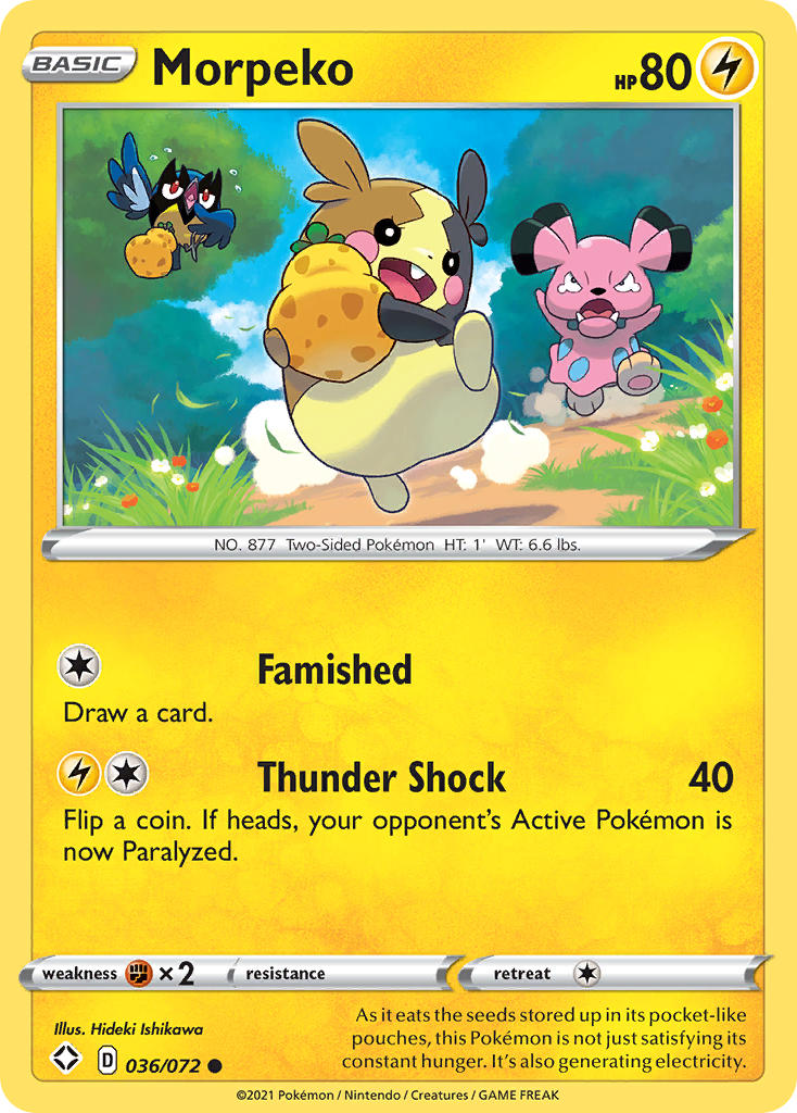 Morpeko (036/072) [Espada y escudo: Destinos brillantes] 