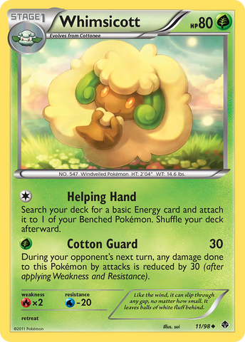 Whimsicott (11/98) [Blanco y negro: poderes emergentes] 