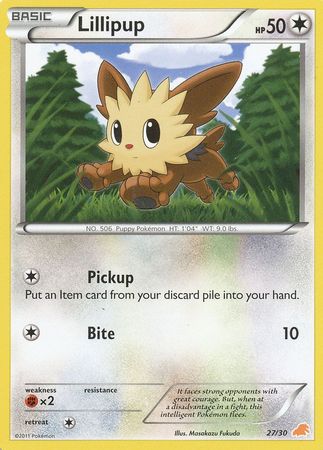 Lillipup (27/30) [Blanco y negro: Kit de entrenamiento - Excadrill] 