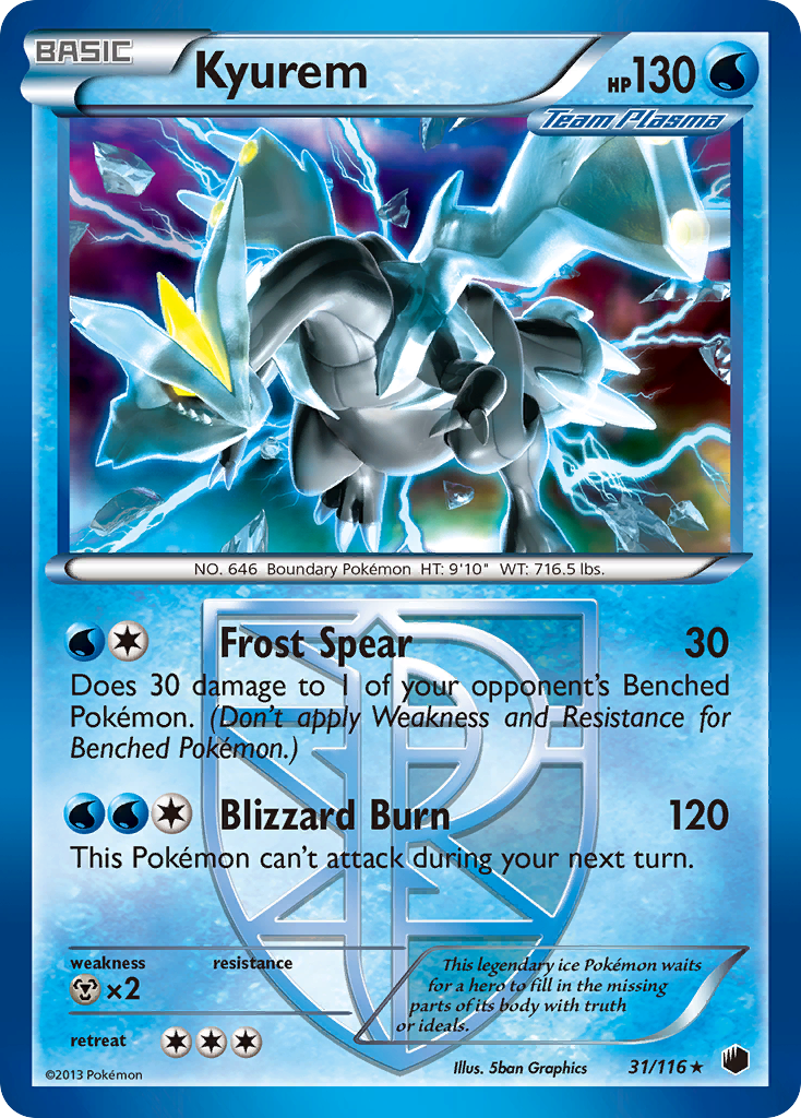 Kyurem (31/116) [Blanco y negro: Plasma Freeze] 