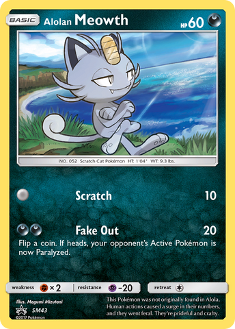 Alolan Meowth (SM43) [Sol y Luna: Promociones de Estrella Negra] 