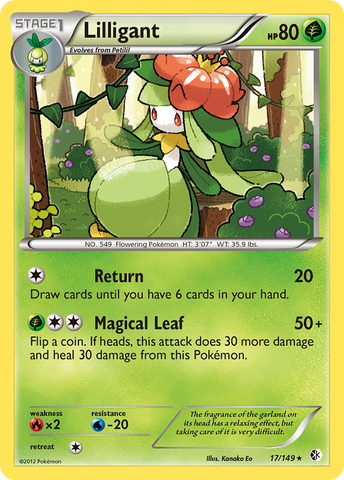 Lilligant (17/149) [Blanco y negro: Límites cruzados] 