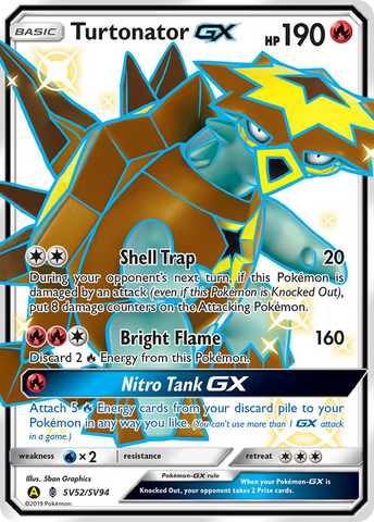 Turtonator GX (SV52/SV94) [Sol y Luna: Destinos Ocultos - Bóveda Brillante] 