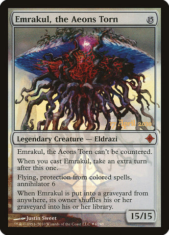 Emrakul, the Aeons Torn [Promociones de presentación de Rise of the Eldrazi] 