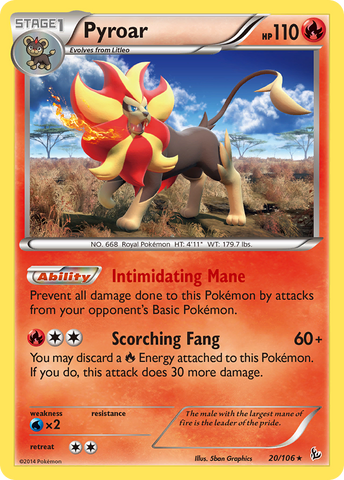 Piroar (20/106) [XY: Flashfire] 