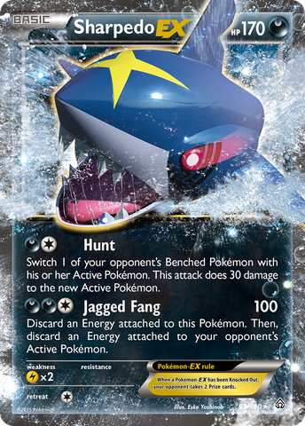 Sharpedo EX (91/160) [XY: Choque primigenio] 