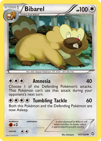 Bibarel (107/124) [Blanco y Negro: Dragones Exaltados] 