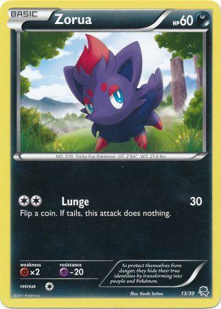Zorua (13/30) [Blanco y negro: Kit de entrenador - Zoroark] 