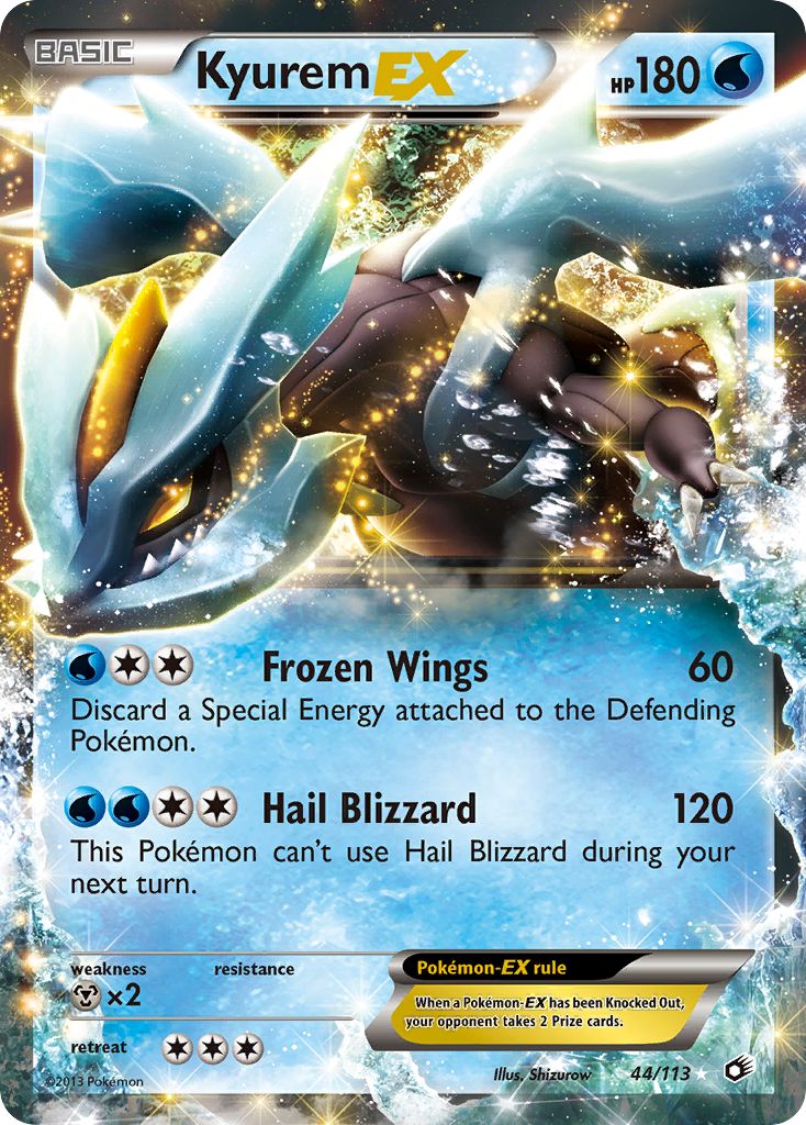 Kyurem EX (44/113) [Blanco y negro: Tesoros legendarios] 
