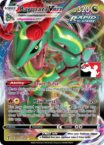 Rayquaza VMAX (111/203) [Paquete de premios Serie uno] 