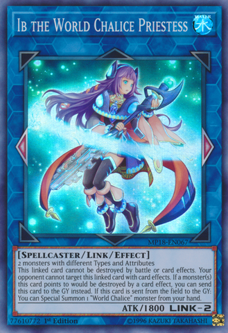 Ib la Sacerdotisa del Cáliz Mundial [MP18-EN067] Súper Raro 