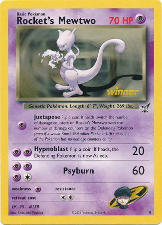 Rocket's Mewtwo (8) (Tarjeta Jumbo) [Lo mejor de las promociones] 