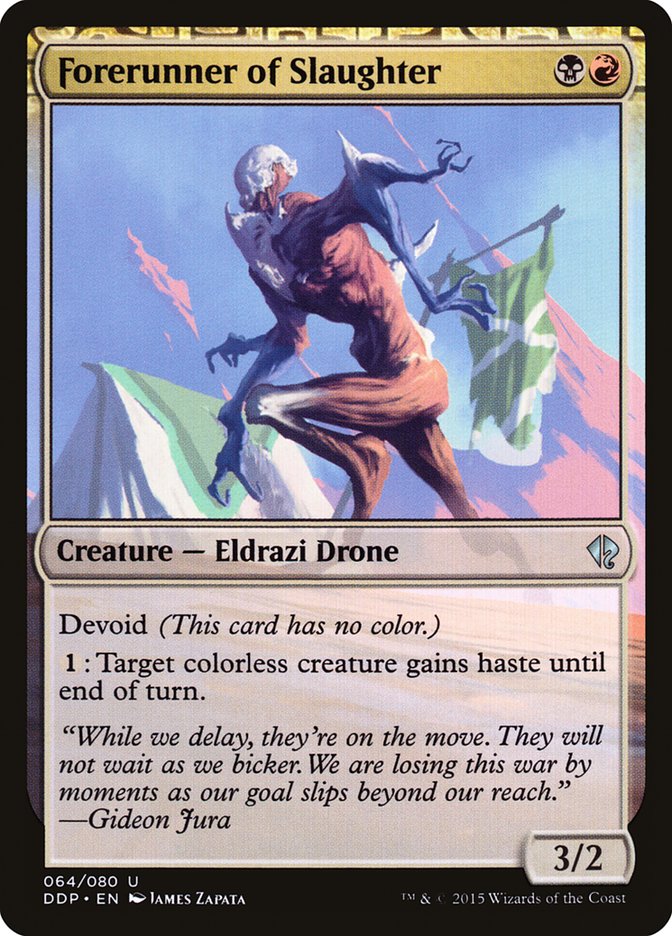 Precursor de la Matanza [Duel Decks: Zendikar vs. Eldrazi] 