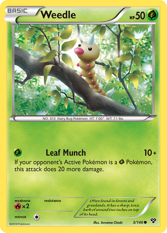 Weedle (3/146) [XY: Conjunto básico] 