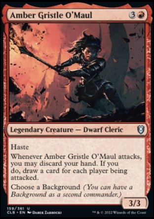 Amber Gristle O'Maul [Commander Legends: Batalla por Baldur's Gate] 