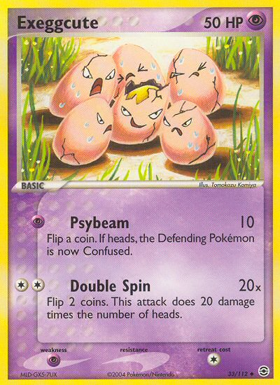 Exeggcute (33/112) [EX: Rojo fuego y verde hoja] 