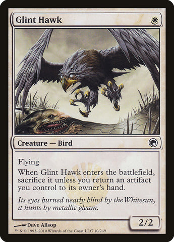 Glint Hawk [Cicatrices de Mirrodin] 