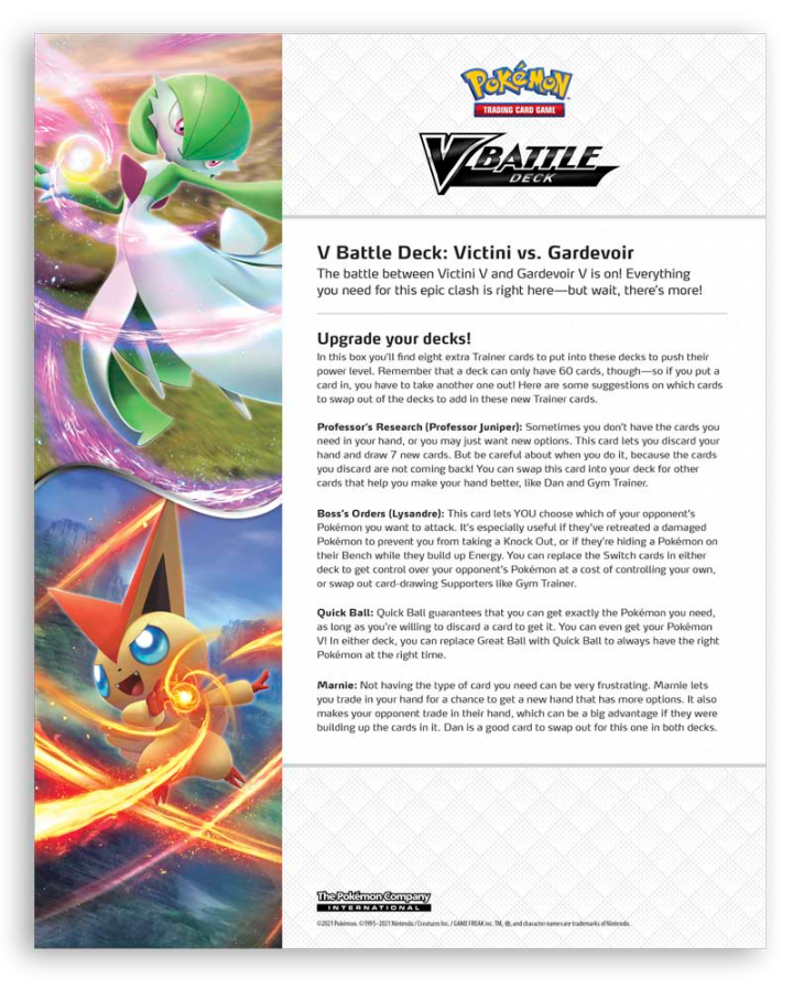Pokémon Trading Card Game: V Battle Decks - Victini V and Gardevoir V 