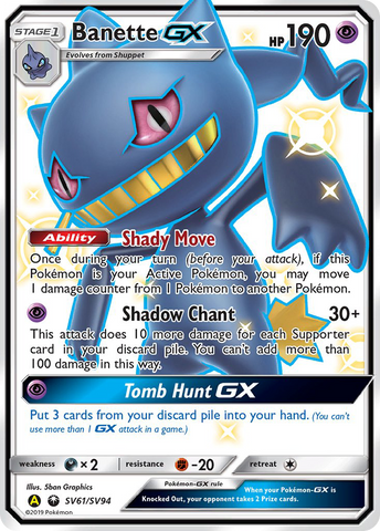 Banette GX (SV61/SV94) [Sol y Luna: Destinos Ocultos - Bóveda Brillante] 