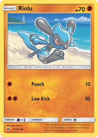 Riolu (70/147) [Sol y Luna: Sombras ardientes] 