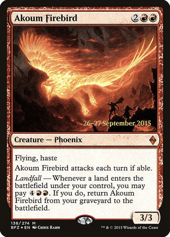 Akoum Firebird [Promociones de presentación de Battle for Zendikar] 