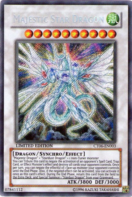 人気特価激安 Majestic Star Dragon [CT06-EN003] Secret Rare 遊戯王OCG デュエルモンスターズ