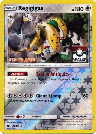 Regigigas (84/111) (League Promo 3rd Place) [Sun & Moon: Crimson Invas