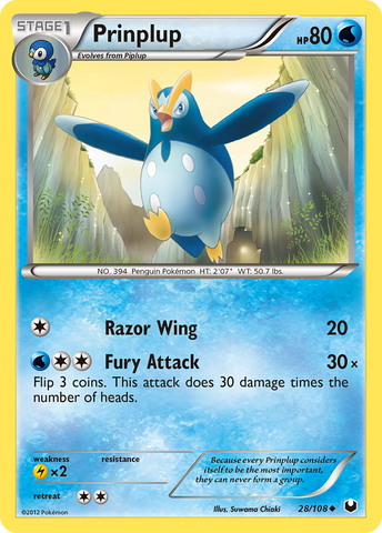 Prinplup (28/108) [Blanco y negro: Exploradores oscuros] 